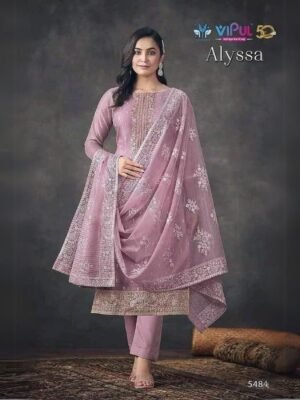 Vipul Fashion Alyssa Series 5481-5486 Organza Suit