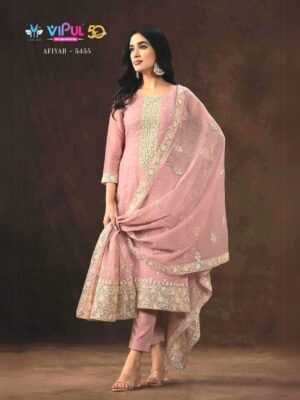 Unstitched luxury salwar suit three pieces