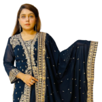 Original Delhi Boutiques Stitched Collections(Darkish Blue) Code_DBS-03