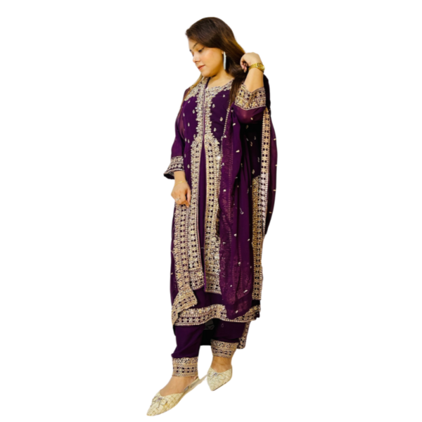 Original Delhi Boutiques Stitched Collections(Purple) Code_DBS-04